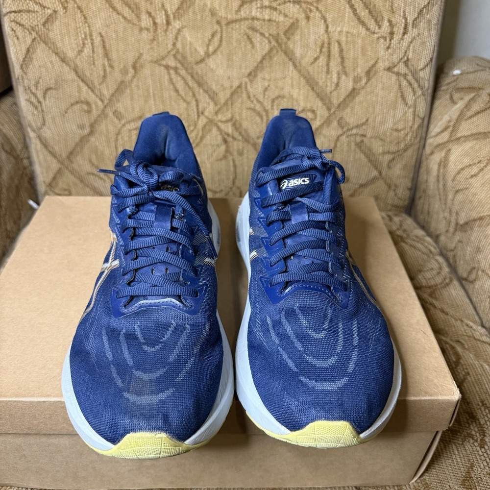Asics GT-2000 13 Womens Size 11 Blue Gold White Athletic Running Shoes Used - Picture 5 of 10